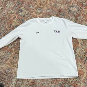 Nike White Sweatshirt with 'The Cats' Logo